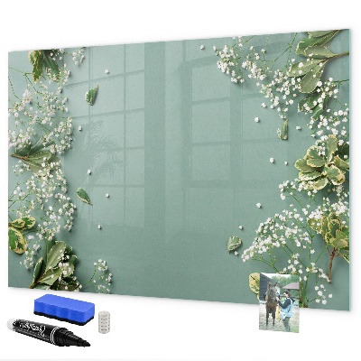 Magnetic dry erase board A stylish board for notes and photos