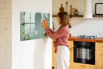 Magnetic dry erase board A stylish board for notes and photos