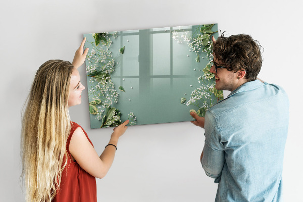 Magnetic dry erase board A stylish board for notes and photos