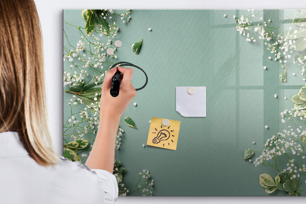 Magnetic dry erase board A stylish board for notes and photos