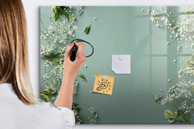 Magnetic dry erase board A stylish board for notes and photos