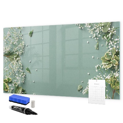 Magnetic dry erase board A stylish board for notes and photos