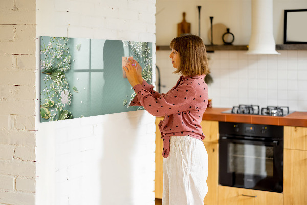 Magnetic dry erase board A stylish board for notes and photos