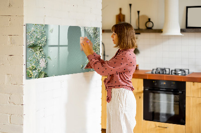 Magnetic dry erase board A stylish board for notes and photos