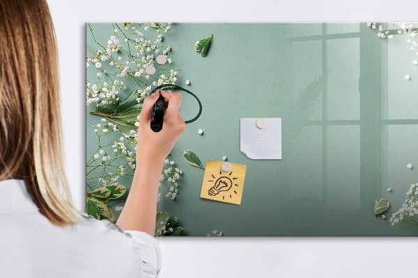 Magnetic dry erase board A stylish board for notes and photos