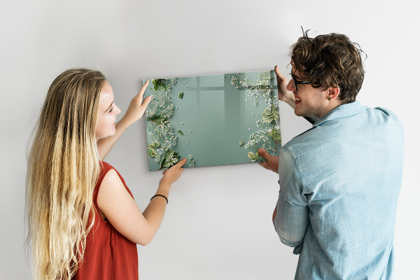 Magnetic dry erase board A stylish board for notes and photos