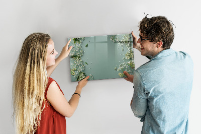 Magnetic dry erase board A stylish board for notes and photos
