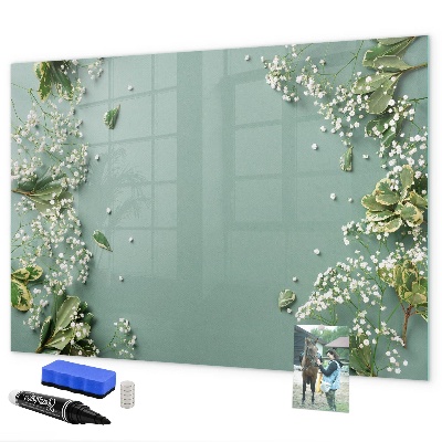 Magnetic dry erase board A stylish board for notes and photos