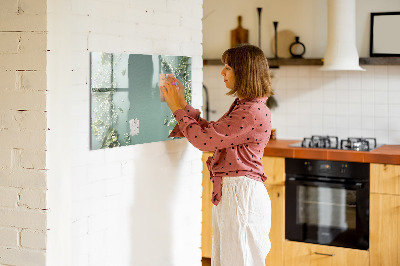 Magnetic dry erase board A stylish board for notes and photos