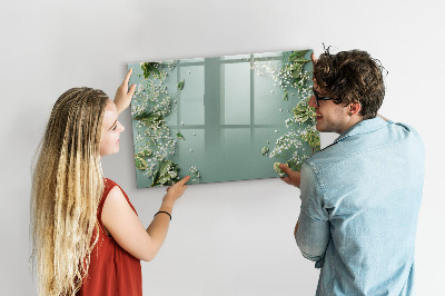 Magnetic dry erase board A stylish board for notes and photos