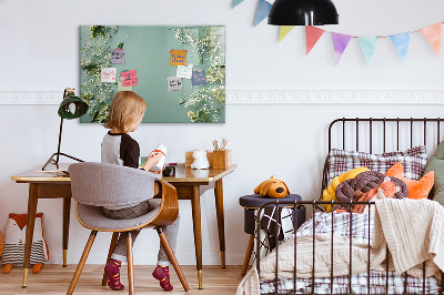 Magnetic dry erase board A stylish board for notes and photos