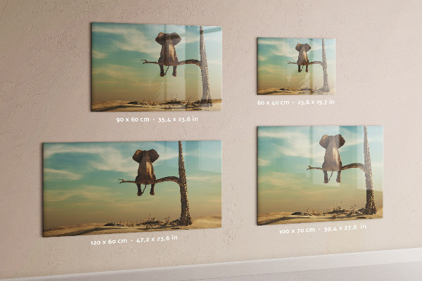 Dry erase board magnetic Elephants and memories on the wall