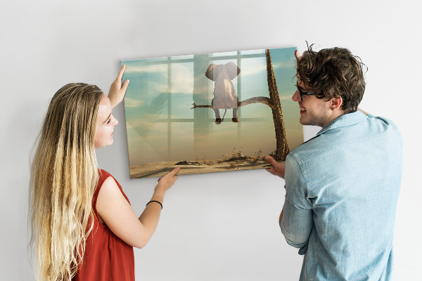 Dry erase board magnetic Elephants and memories on the wall