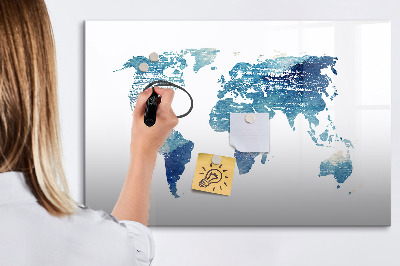 Dry erase board magnetic Memories Map with Personal Photos