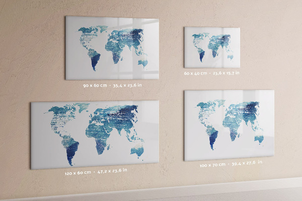 Dry erase board magnetic Memories Map with Personal Photos