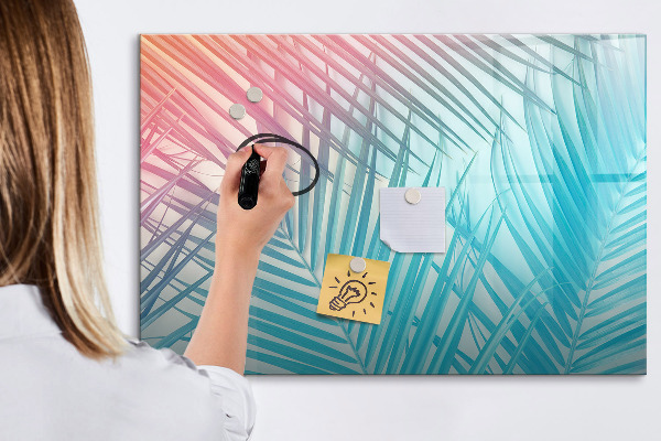 Dry erase board magnetic A colorful board for notes and photos