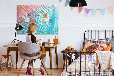 Dry erase board magnetic A colorful board for notes and photos