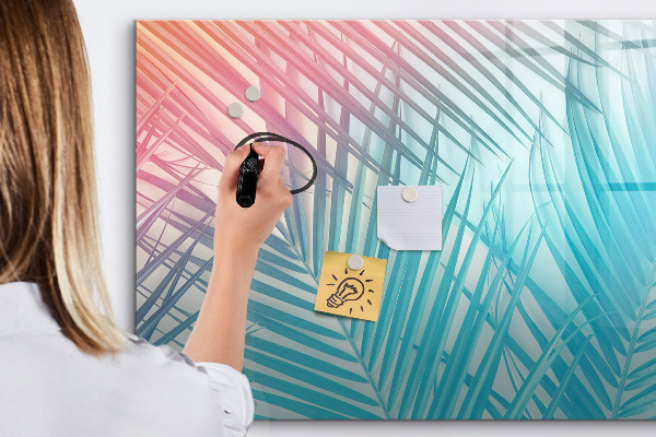Dry erase board magnetic A colorful board for notes and photos