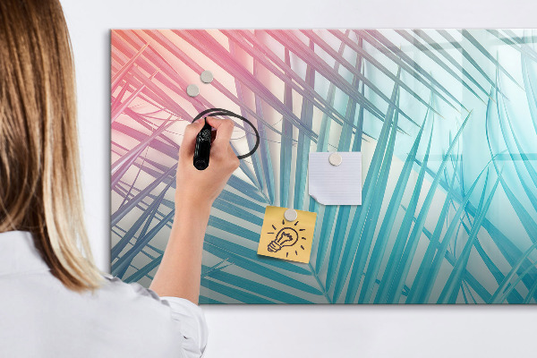 Dry erase board magnetic A colorful board for notes and photos