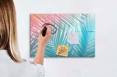 Dry erase board magnetic A colorful board for notes and photos