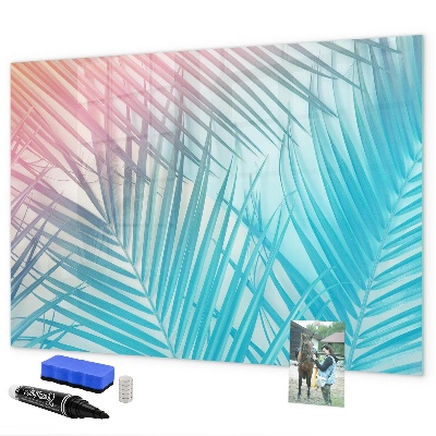 Dry erase board magnetic A colorful board for notes and photos
