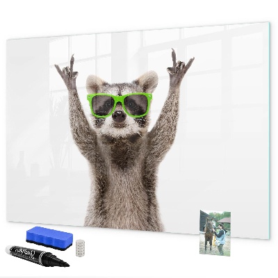 Magnetic dry erase board A landscape with a place for memories