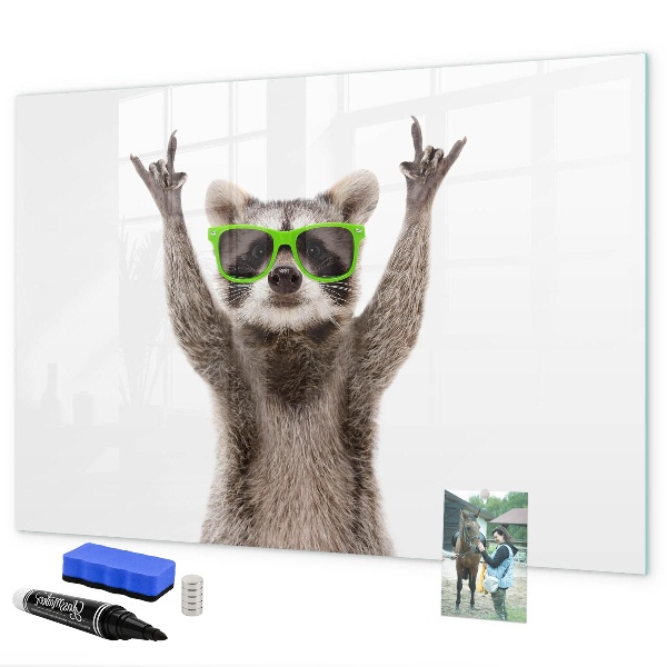 Magnetic dry erase board A landscape with a place for memories