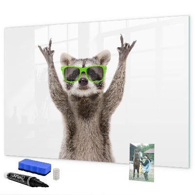 Magnetic dry erase board A landscape with a place for memories