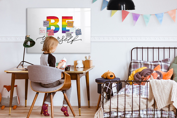 Magnetic dry erase board Be yourself and share moments