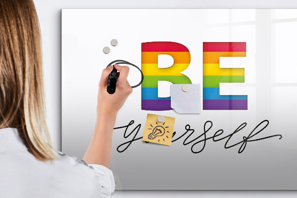 Magnetic dry erase board Be yourself and share moments