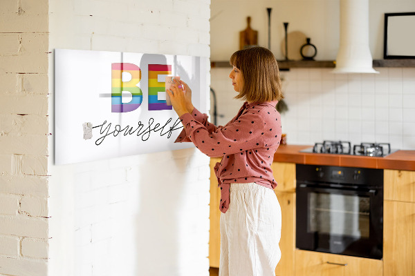 Magnetic dry erase board Be yourself and share moments