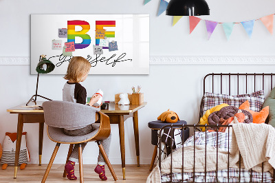Magnetic dry erase board Be yourself and share moments
