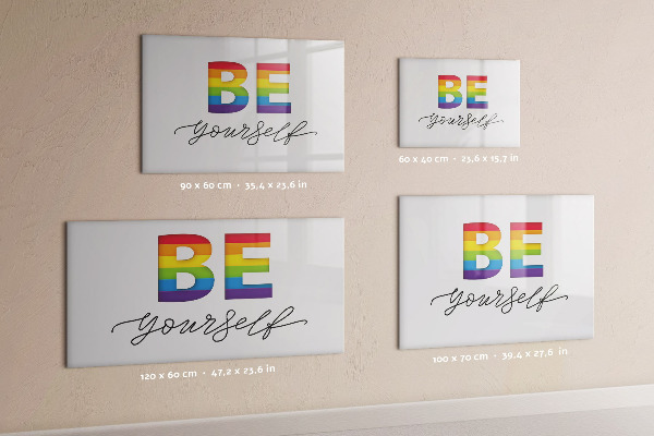 Magnetic dry erase board Be yourself and share moments