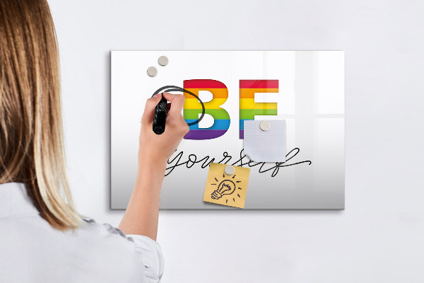 Magnetic dry erase board Be yourself and share moments
