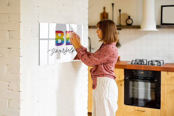 Magnetic dry erase board Be yourself and share moments