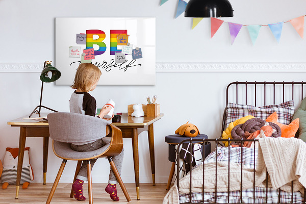 Magnetic dry erase board Be yourself and share moments