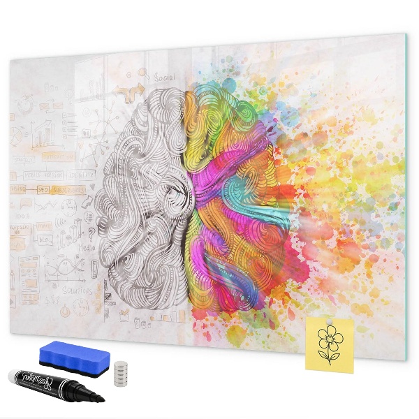 Magnetic dry erase board A creative space for memories and ideas