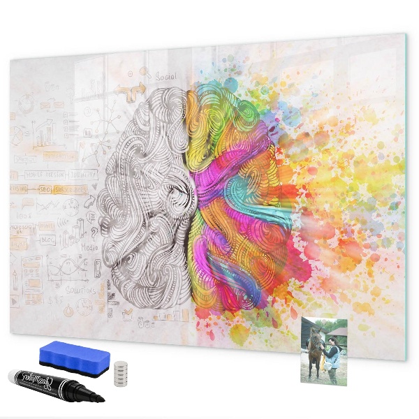 Magnetic dry erase board A creative space for memories and ideas