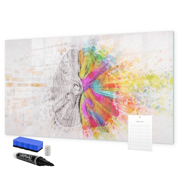 Magnetic dry erase board A creative space for memories and ideas