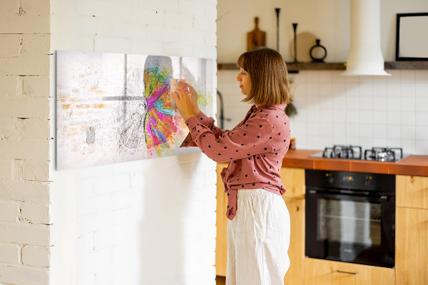 Magnetic dry erase board A creative space for memories and ideas