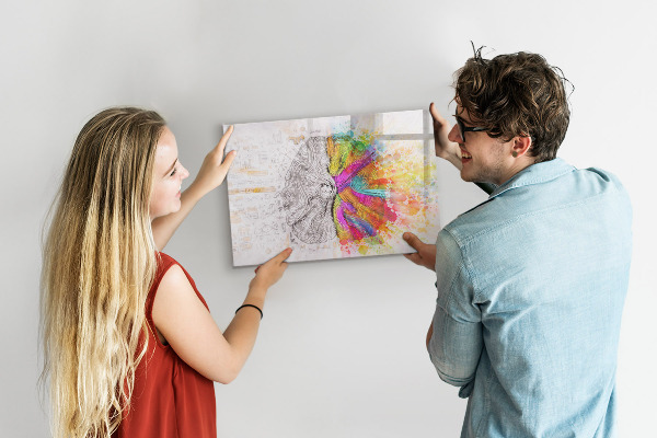 Magnetic dry erase board A creative space for memories and ideas