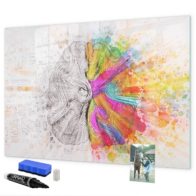 Magnetic dry erase board A creative space for memories and ideas