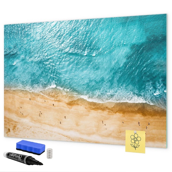 Magnetic dry erase board A stylish board for notes and photos