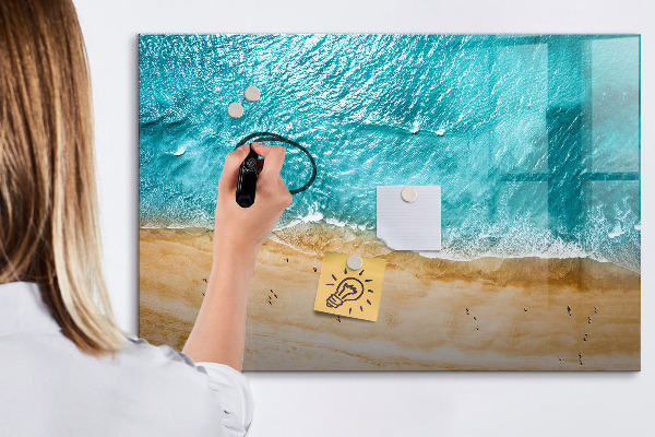 Magnetic dry erase board A stylish board for notes and photos