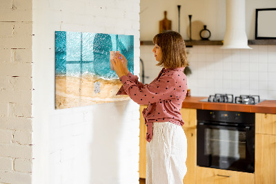 Magnetic dry erase board A stylish board for notes and photos