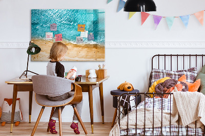 Magnetic dry erase board A stylish board for notes and photos