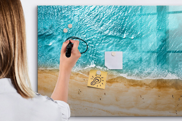 Magnetic dry erase board A stylish board for notes and photos