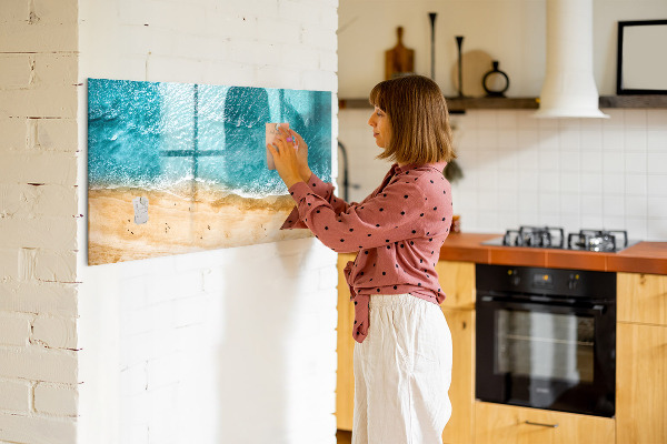 Magnetic dry erase board A stylish board for notes and photos