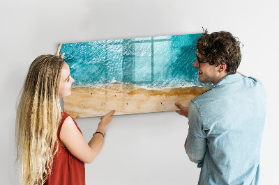 Magnetic dry erase board A stylish board for notes and photos