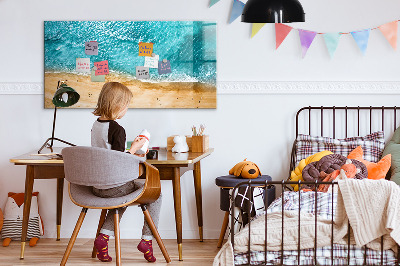 Magnetic dry erase board A stylish board for notes and photos